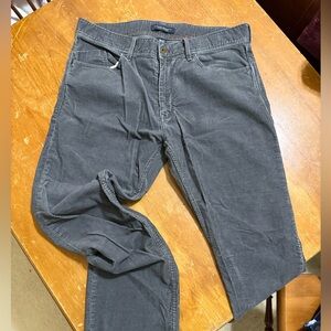 Banana Republic Men's Dark Gray Corduroy Pants 33/32